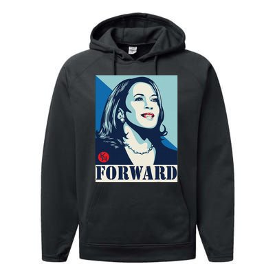 Kamalaharris Forward Performance Fleece Hoodie