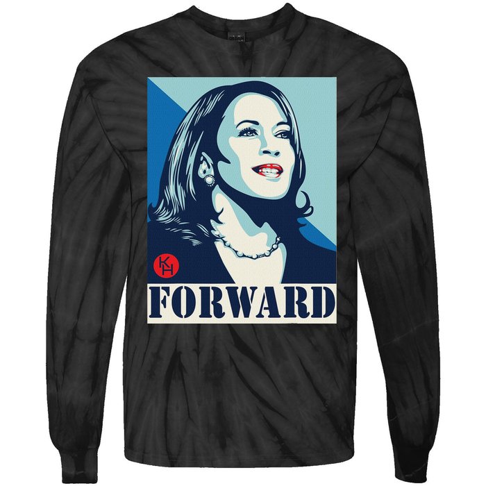 Kamalaharris Forward Tie-Dye Long Sleeve Shirt