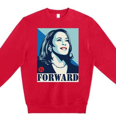 Kamalaharris Forward Premium Crewneck Sweatshirt