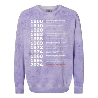 Kamala Feminist Colorblast Crewneck Sweatshirt