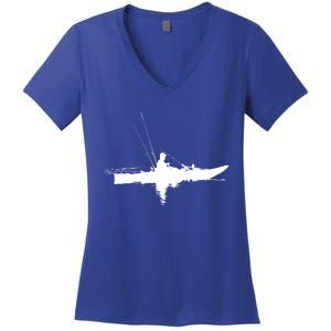 Kayak Fishing Kayaking Gift Women's V-Neck T-Shirt