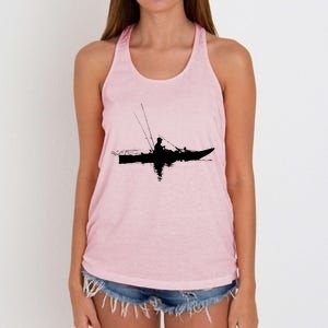 Kayak Fishing Kayaking Gift Women's Knotted Racerback Tank