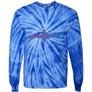 Kayak Fishing Kayaking Gift Tie-Dye Long Sleeve Shirt