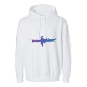 Kayak Fishing Kayaking Gift Garment-Dyed Fleece Hoodie