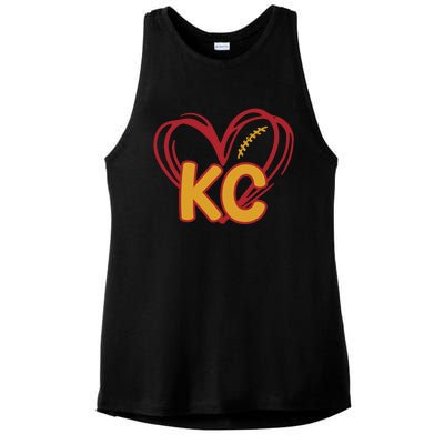 Kc Football Ladies PosiCharge Tri-Blend Wicking Tank