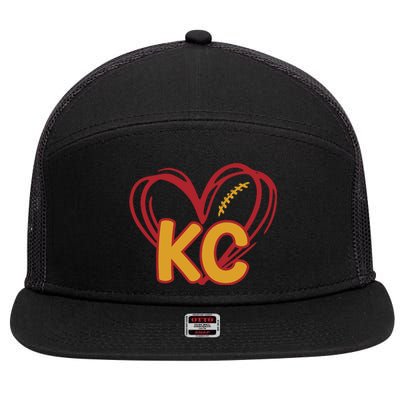 Kc Football 7 Panel Mesh Trucker Snapback Hat