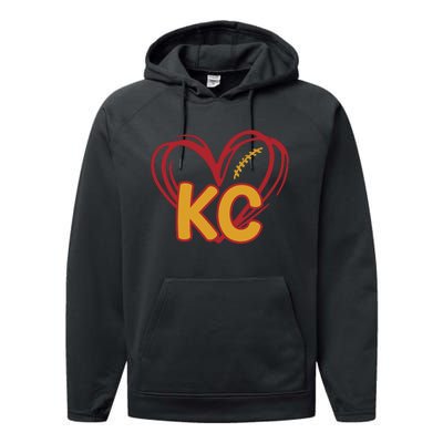 Kc Football Performance Fleece Hoodie