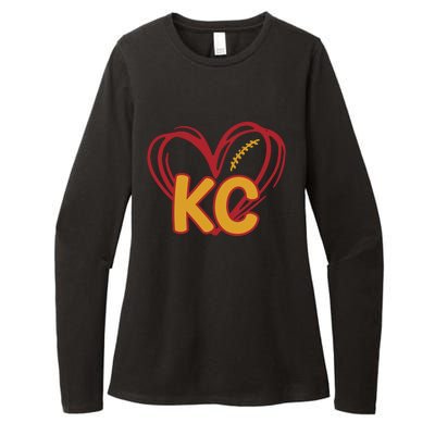 Kc Football Womens CVC Long Sleeve Shirt