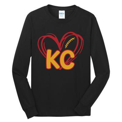 Kc Football Tall Long Sleeve T-Shirt