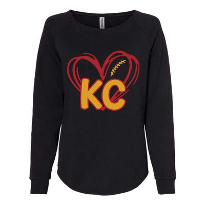 Kc Football Womens California Wash Sweatshirt