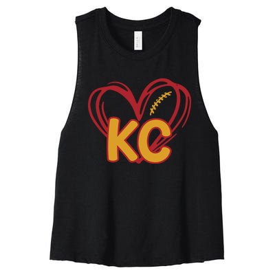 Kc Football Women's Racerback Cropped Tank