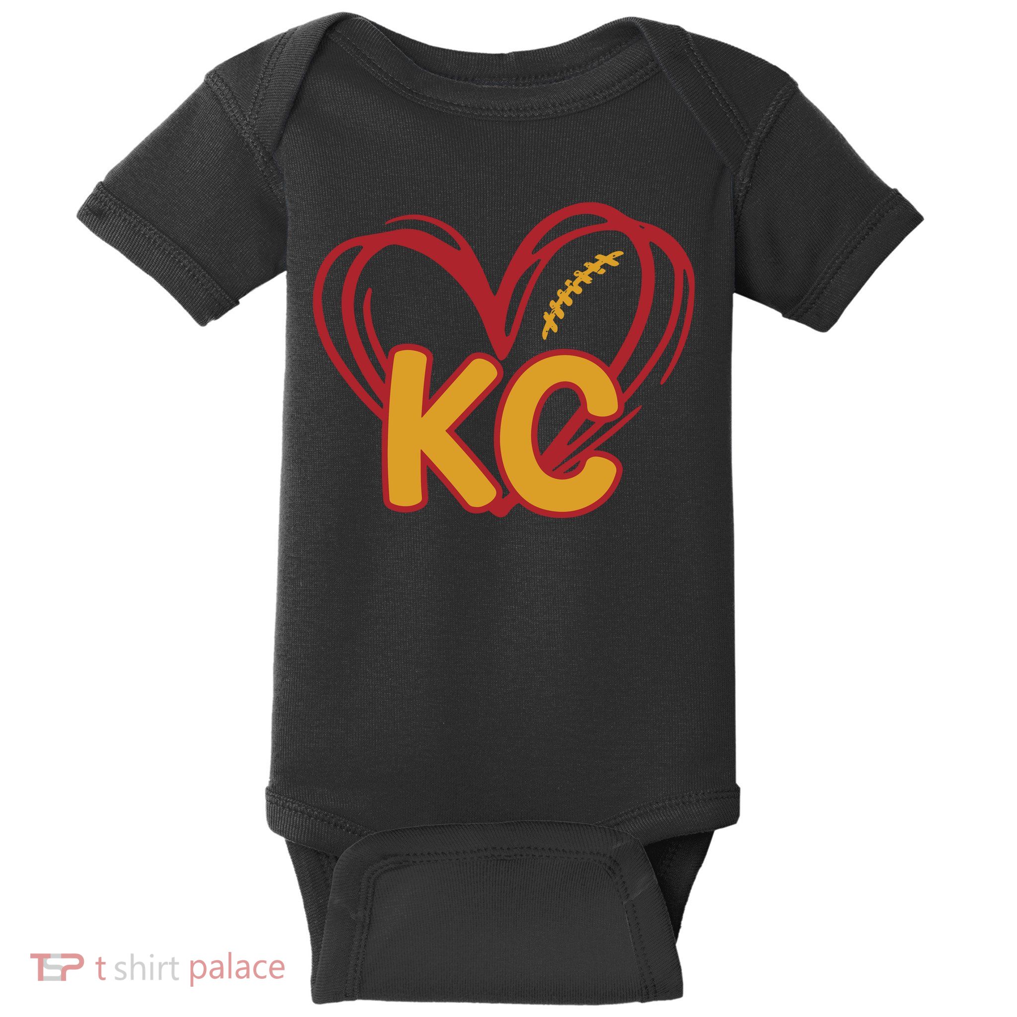 Kc Football Baby Bodysuit