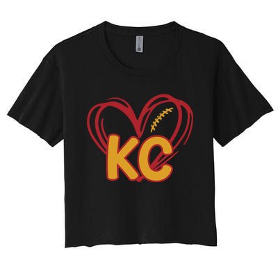 Kc Football Women's Crop Top Tee