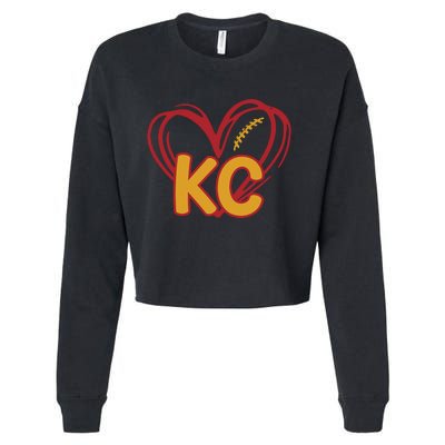 Kc Football Cropped Pullover Crew