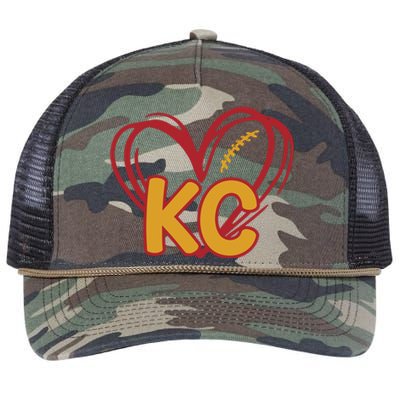 Kc Football Retro Rope Trucker Hat Cap