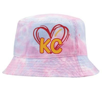 Kc Football Tie-Dyed Bucket Hat