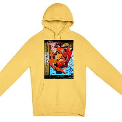 Koi Fish Premium Pullover Hoodie