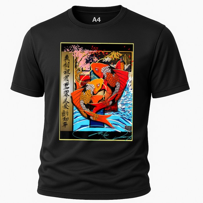Koi Fish Cooling Performance Crew T-Shirt