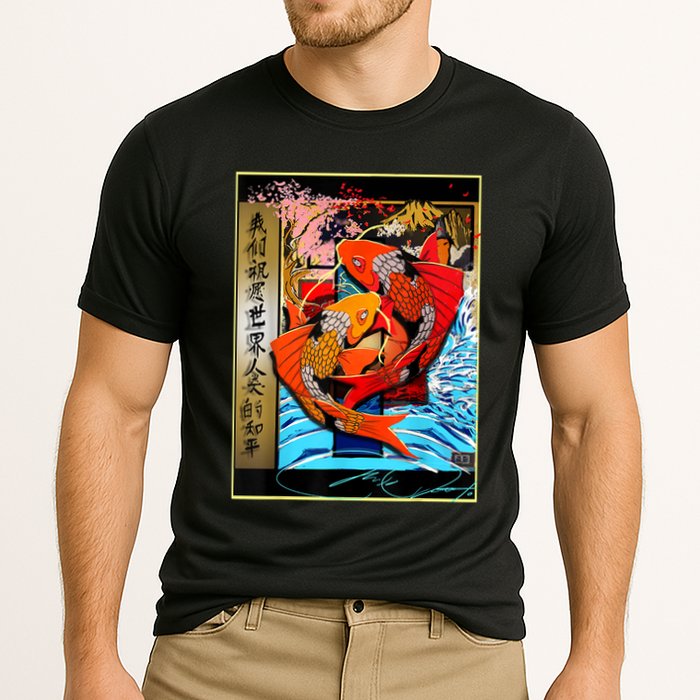 Koi Fish Cooling Performance Crew T-Shirt