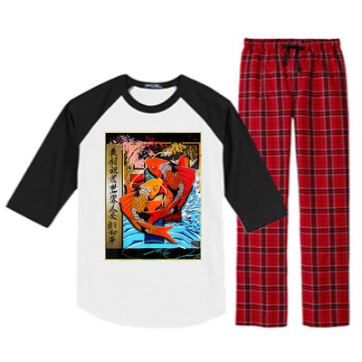 Koi Fish Raglan Sleeve Pajama Set