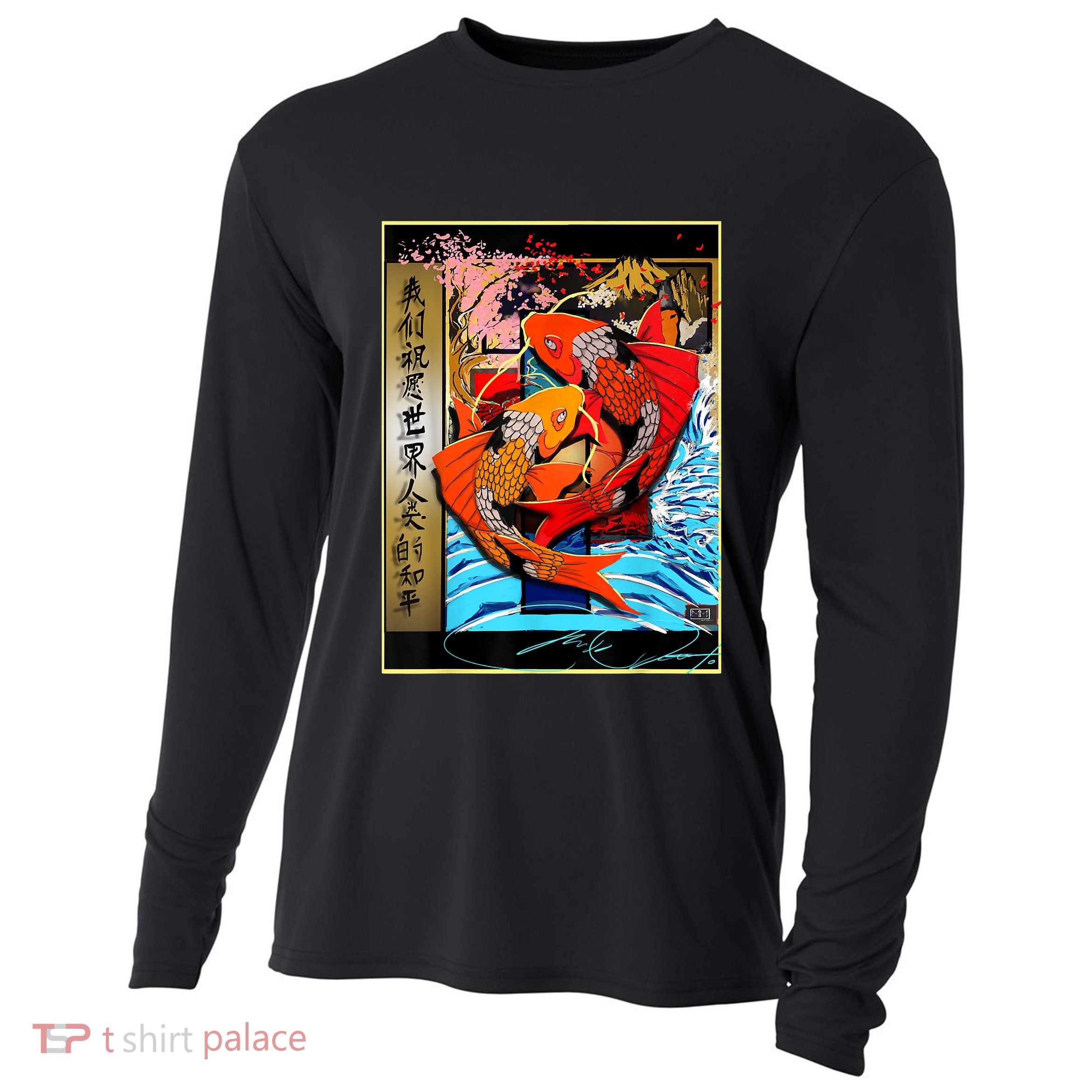 Koi Fish Cooling Performance Long Sleeve Crew
