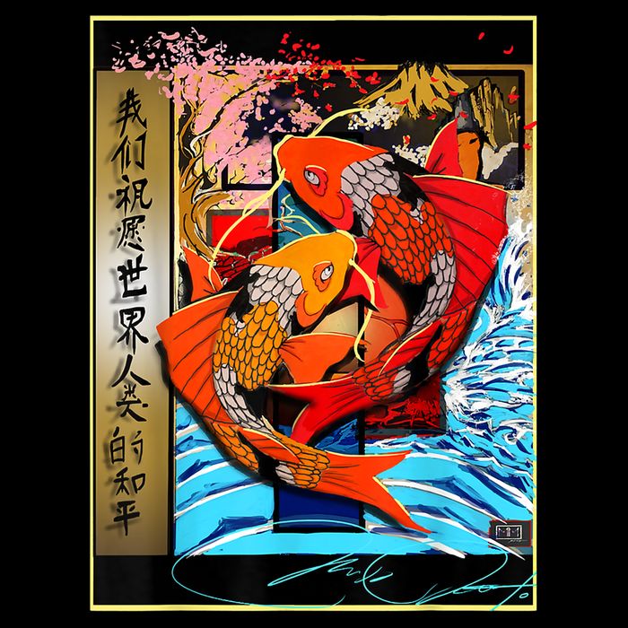 Koi Fish Cooling Performance Long Sleeve Crew