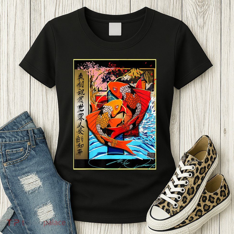 Koi Fish Womens T-Shirt