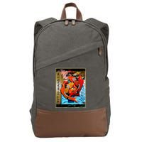 Koi Fish Cotton Canvas Backpack