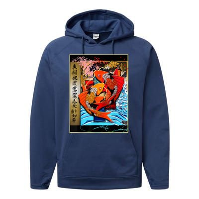 Koi Fish Performance Fleece Hoodie