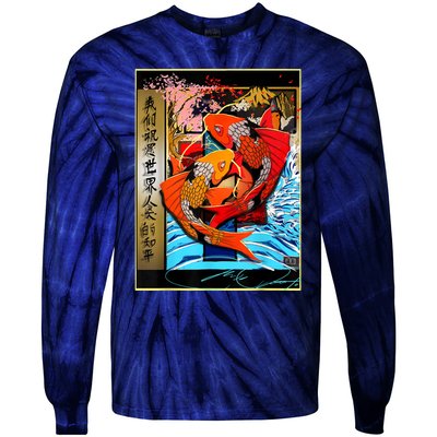 Koi Fish Tie-Dye Long Sleeve Shirt