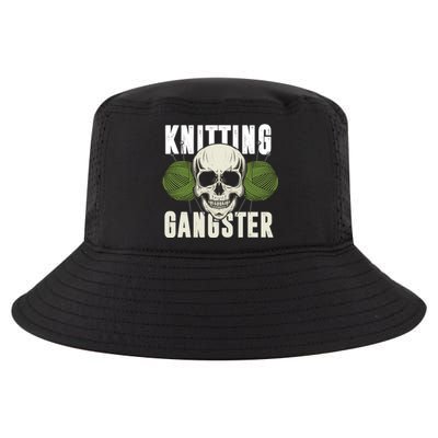 Knitting Funny Knitting Gangster Quote Knitting Lover Cool Comfort Performance Bucket Hat