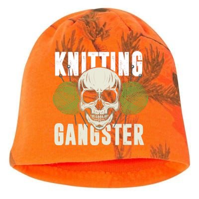 Knitting Funny Knitting Gangster Quote Knitting Lover Kati - Camo Knit Beanie