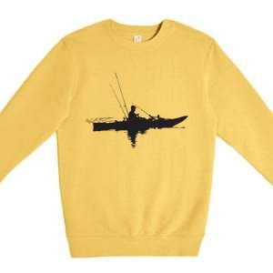 Kayak Fishing Kayaking Premium Crewneck Sweatshirt