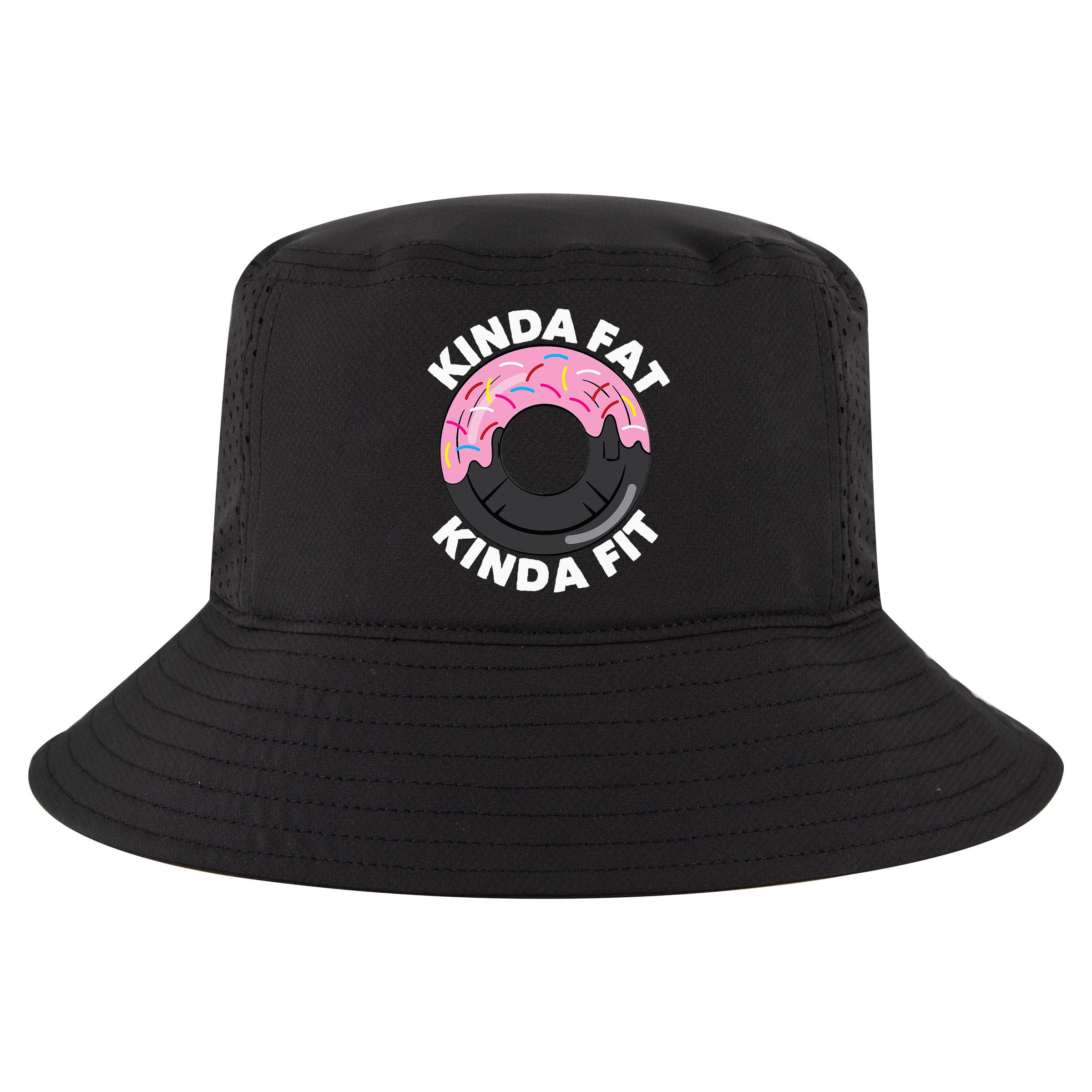 Kinda Fat Kinda Fit Fitness Workout Gift Cool Comfort Performance Bucket Hat