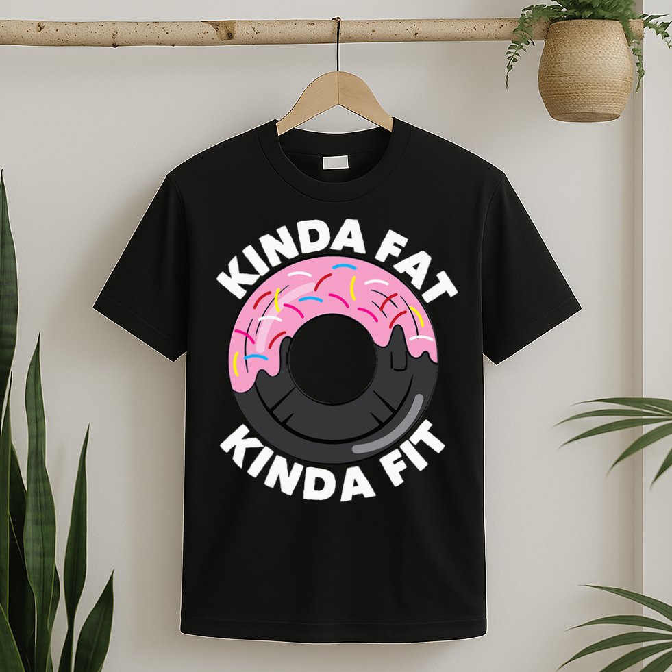 Kinda Fat Kinda Fit Fitness Workout Gift T-Shirt