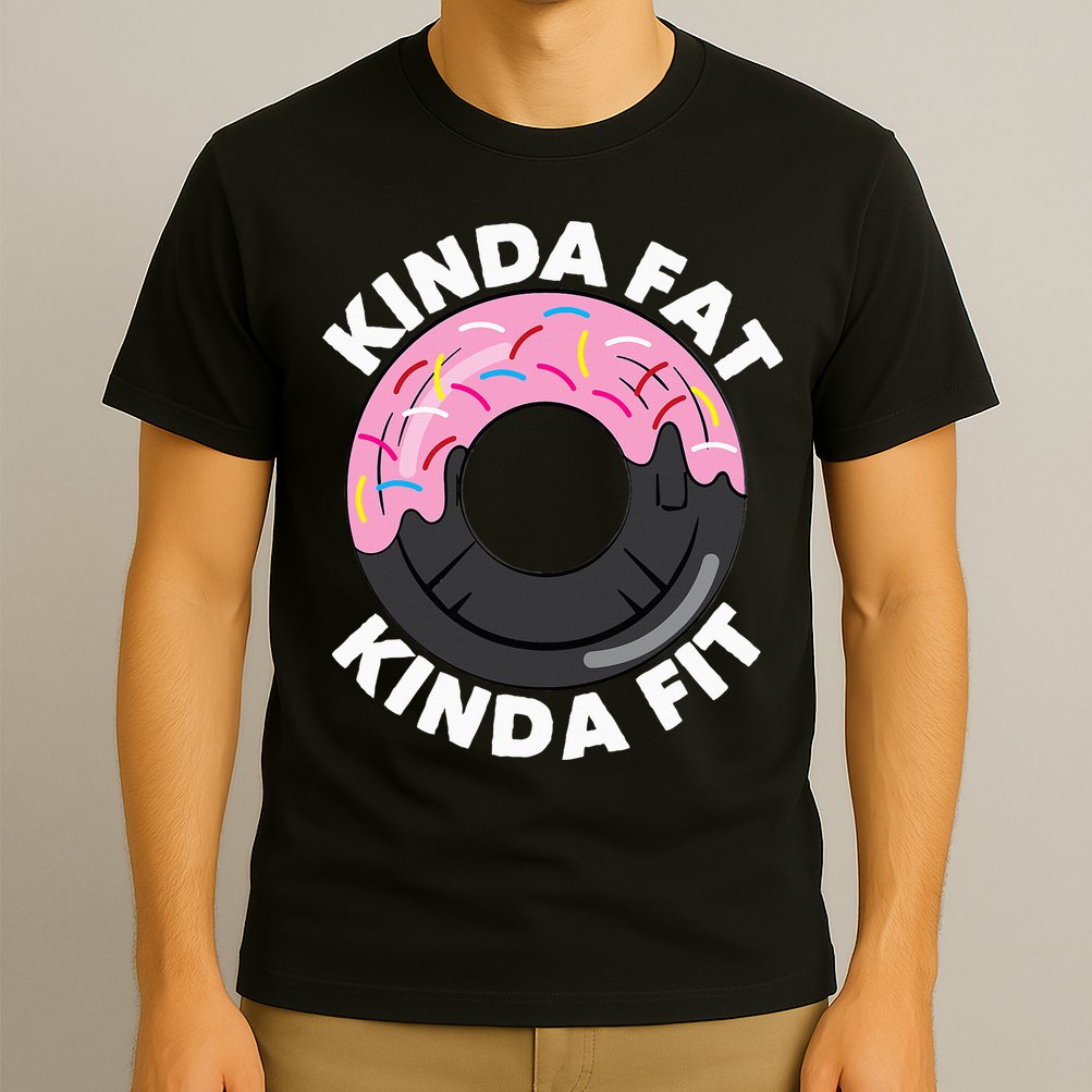 Kinda Fat Kinda Fit Fitness Workout Gift T-Shirt