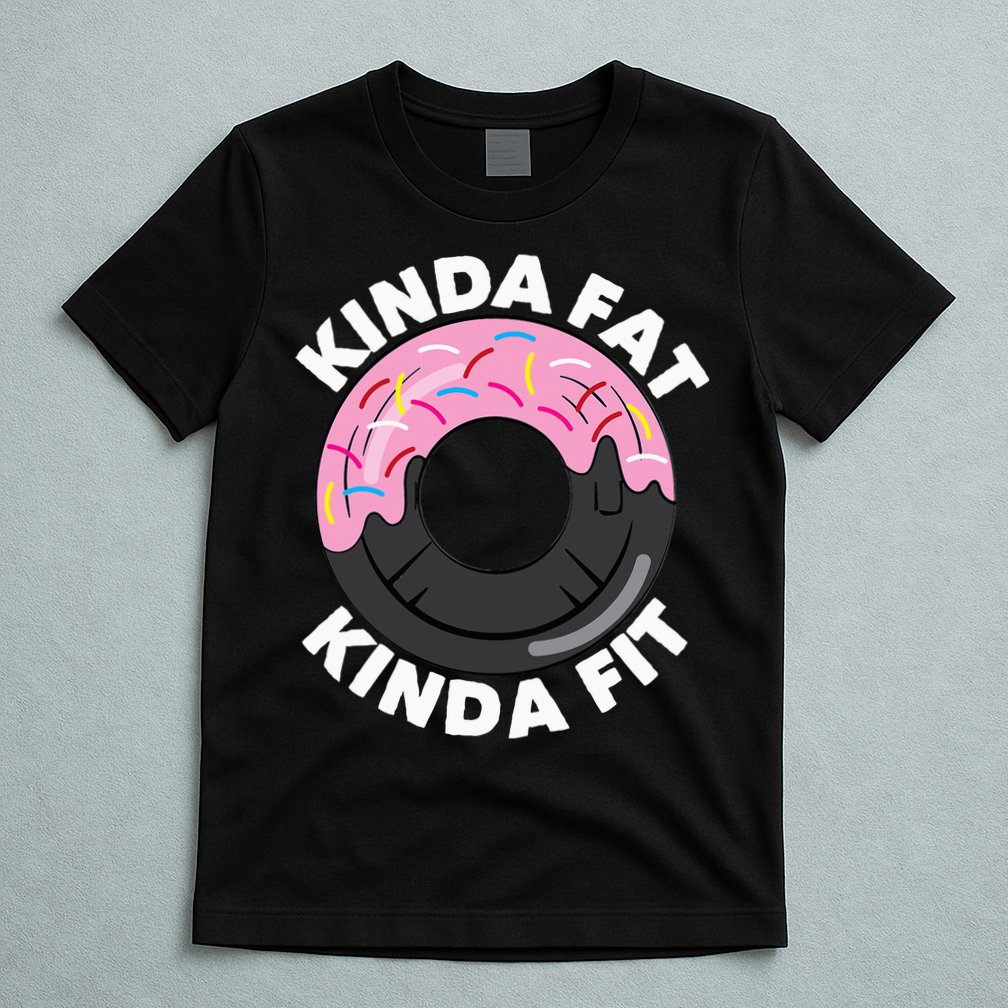 Kinda Fat Kinda Fit Fitness Workout Gift T-Shirt