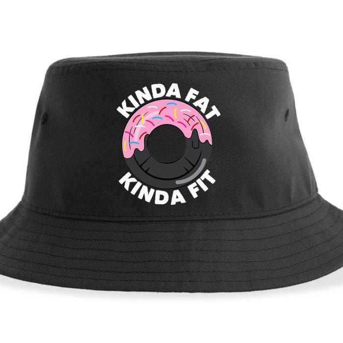 Kinda Fat Kinda Fit Fitness Workout Gift Sustainable Bucket Hat