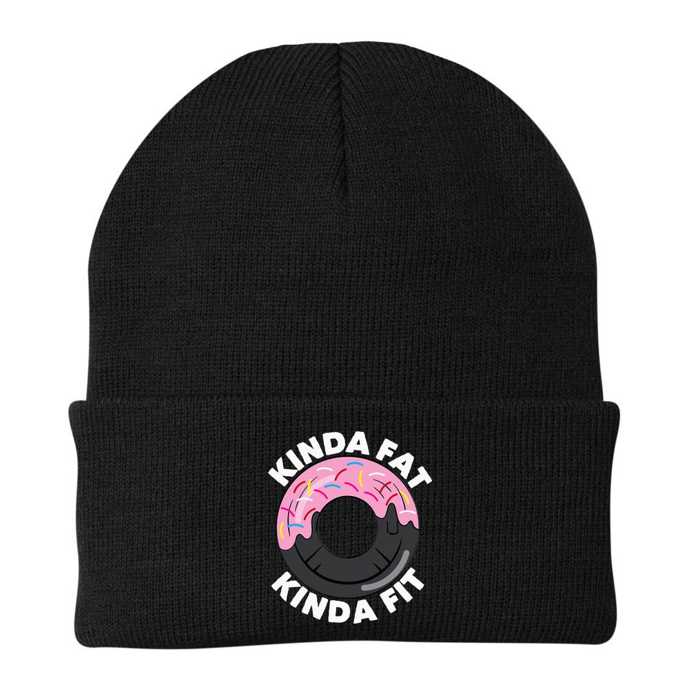 Kinda Fat Kinda Fit Fitness Workout Gift Beanie