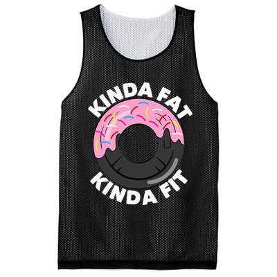 Kinda Fat Kinda Fit Fitness Workout Gift Mesh Reversible Basketball Jersey Tank