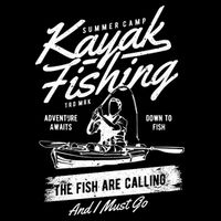 Kayak Fishing Tall Hoodie