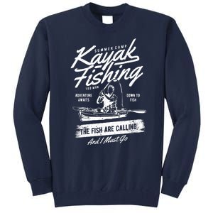 Kayak Fishing Tall Sweatshirt