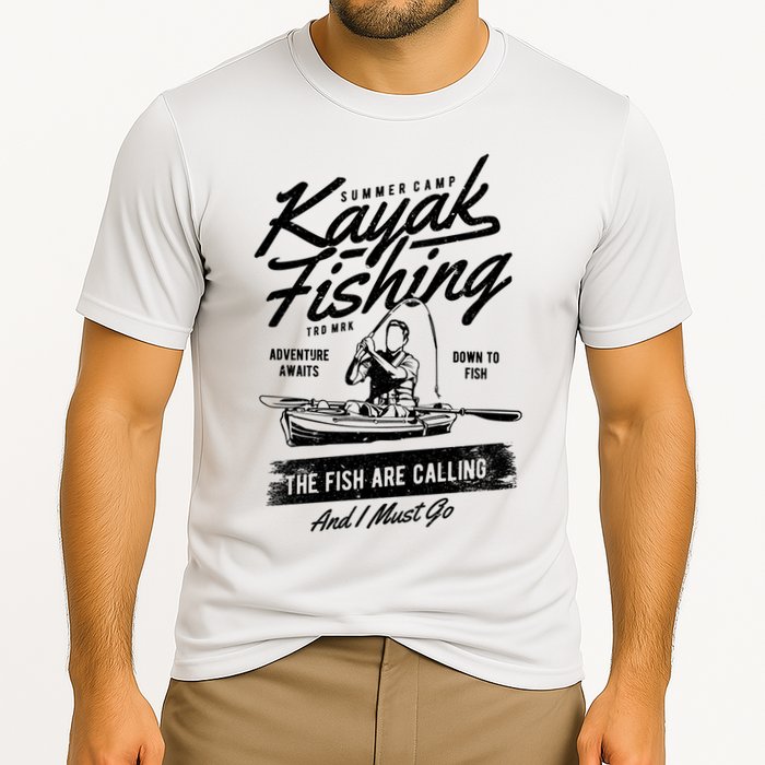 Kayak Fishing Cooling Performance Crew T-Shirt