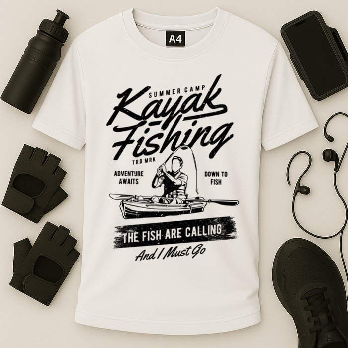 Kayak Fishing Cooling Performance Crew T-Shirt