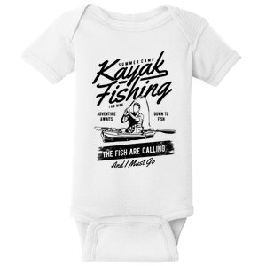 Kayak Fishing Baby Bodysuit