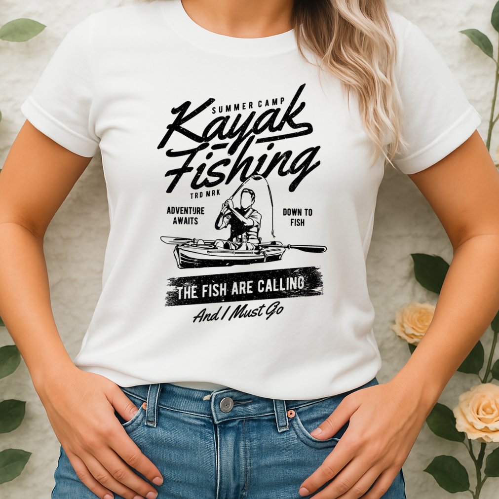 Kayak Fishing Womens T-Shirt