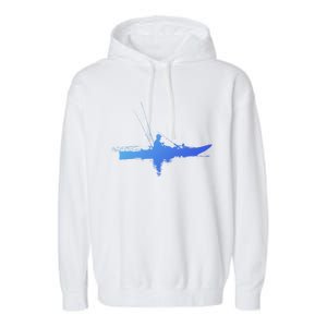 Kayak Fishing Kayaking Gift Garment-Dyed Fleece Hoodie