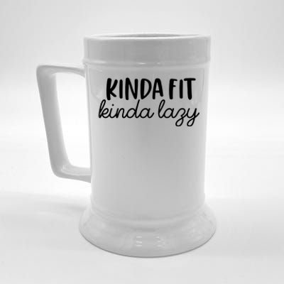 Kinda Fit Kinda Lazy Beer Stein