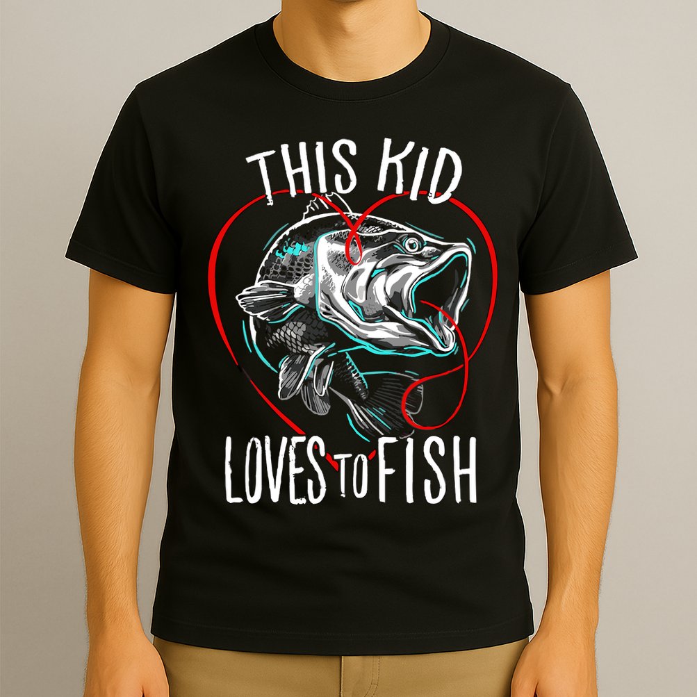 Kids Fishing Loves To Fish T-Shirt