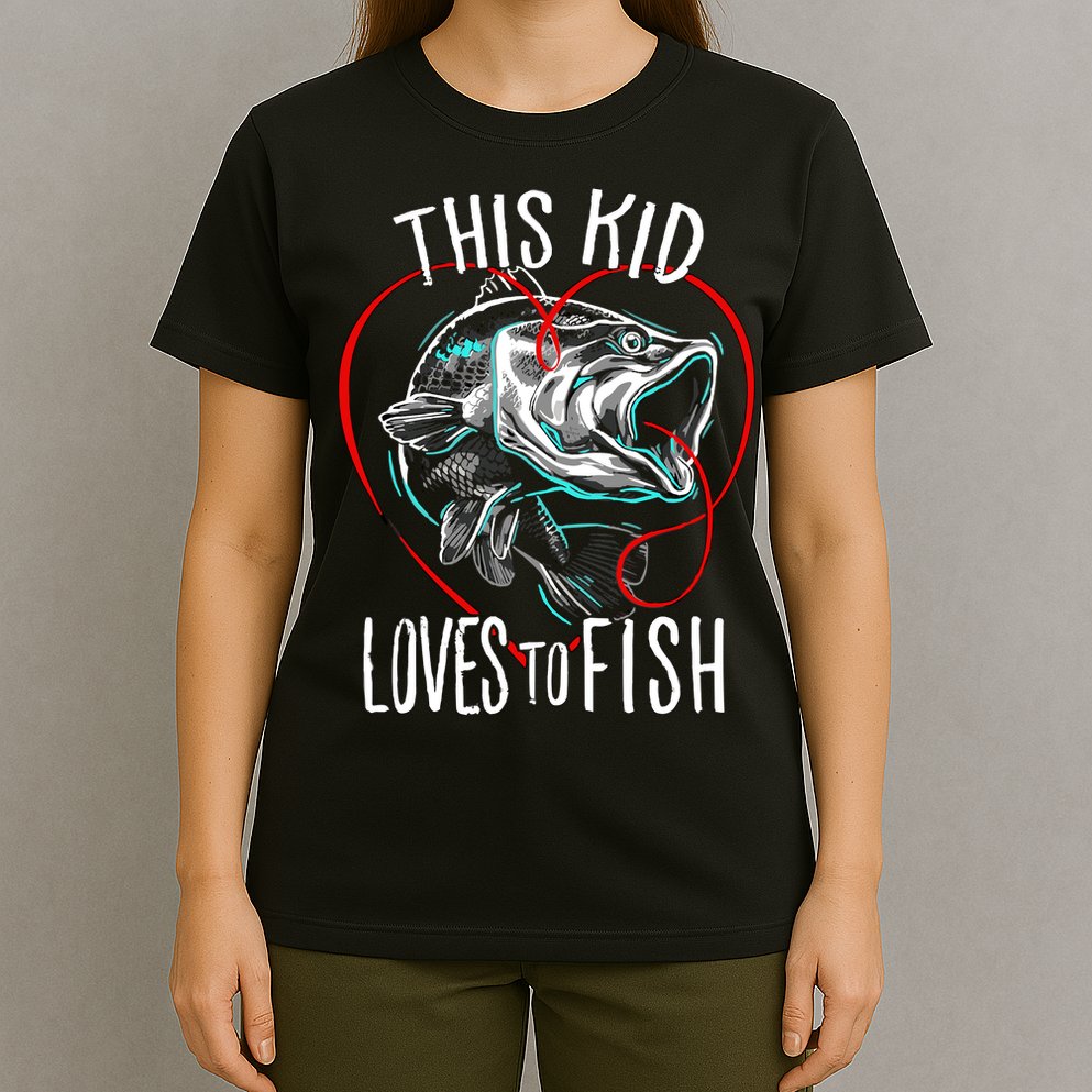 Kids Fishing Loves To Fish T-Shirt